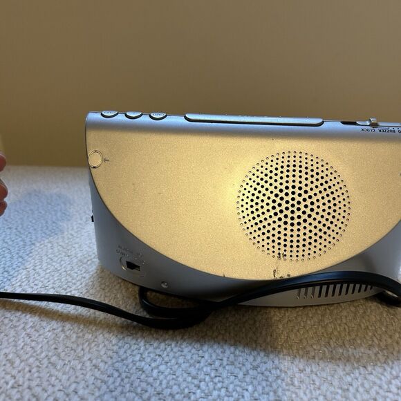 Sony Alarm Clock Dream Machine Large Display ICF-C492 AM/FM Radio Gray Black - Picture 5 of 10